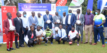 Ssaabasajja Kabaka asiimye okulabikako eri Obuganda nga aggulawo  emipiira gy’Amasaza 2021