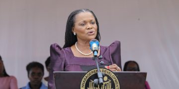 Nnaabagereka Nagginda alaze obukulu bw’eddoboozi ly’abaana mu kunyweza obumu